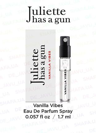 Пробник парфюма Juliette has a gun gentlewomen, 1,7 мл аромат vanilla vibes духи 1.7 мл