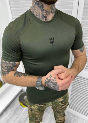 🔴 тактическая дышащая мужская футболка хаки хаки мужская тактическая кулпас1 фото