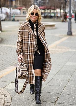 Тренч zara в клетку