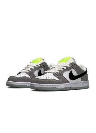 Кросівки nike sb dunk low pro grey