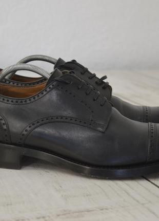 Lendvay &amp; schwarcz мужские кожаные туфли черного цвета оригинал 40.5 размер