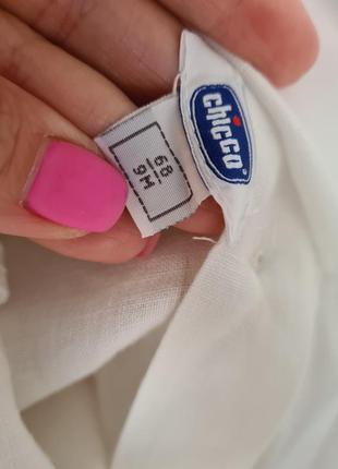 Платье chicco льняное 
9 месяцев 68 см