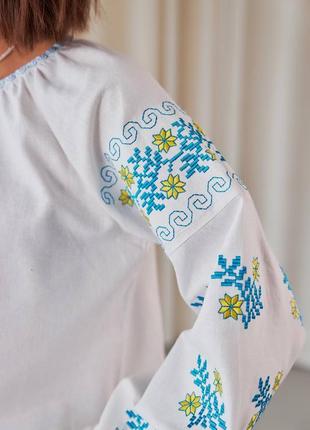 Жіноча блуза з вишивкою вишита сорочка вишиванка жіноча українське виробництво2 фото