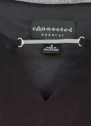 Изысканное черное платье connected apparel5 фото