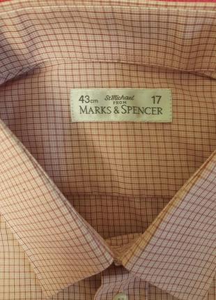 Чоловіча  сорочка marks &spencer розмір  17(43)3 фото