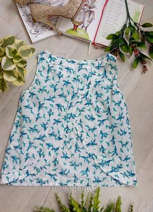 Невероятно красивая оригинальная блузка блузка кофточка с птицами колибри с открытой спиной3 фото