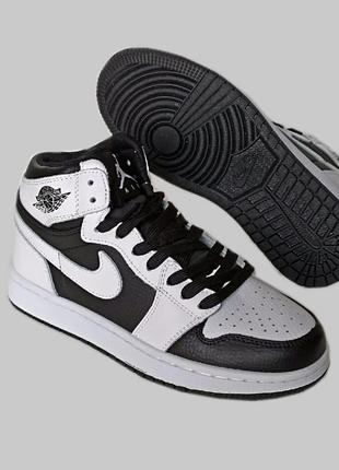 Кроссовки подростковые nike air jordan 1 . найк джордан 1. высокие.кожанные4 фото