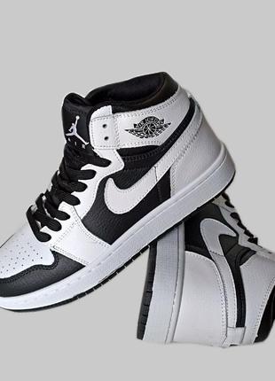 Кроссовки подростковые nike air jordan 1 . найк джордан 1. высокие.кожанные5 фото