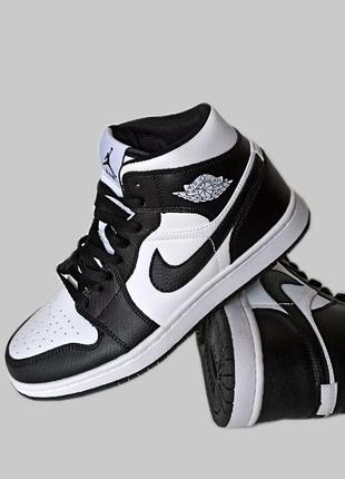 Кроссовки подростковые nike air jordan 1 . найк джордан 1. высокие.кожанные2 фото