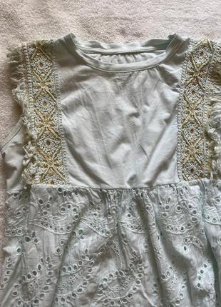 Очень красивая ажурная блуза из органзы2 фото