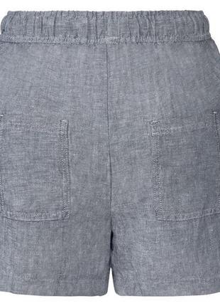 Стильные женские льняные шорты esmara германия, лен вискоза4 фото