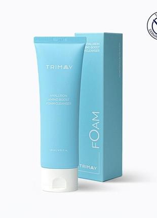 Очищающая пенка с гиалуроновой кислотой trimay hyaluron amino boost foam cleanser - 120 мл