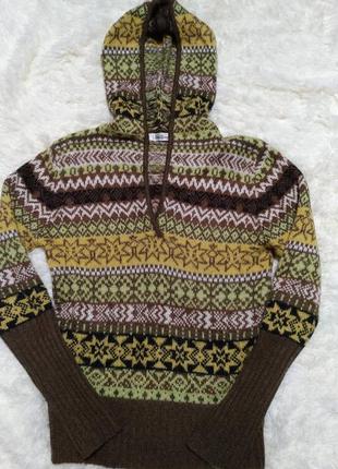 Теплый мохерово-шерстяной свитер1 фото