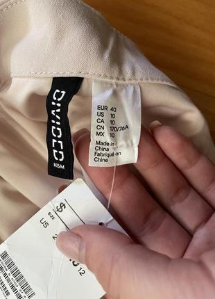 Пудрові шорти з хвилястим подолом h&m розмір 404 фото