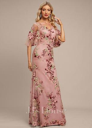 Фантастическое вечернее платье из сша платья в цветы, платье розовое, выпускное, свадьбы.