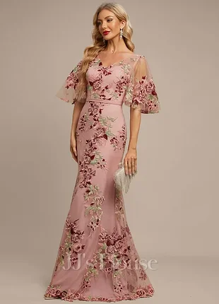 Фантастическое вечернее платье из сша платья в цветы, платье розовое, выпускное, свадьбы.