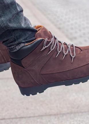 🍁timberland brown🍁кожаные мужские ботинки тимберленд, коричневые осенние/весенние/деми5 фото