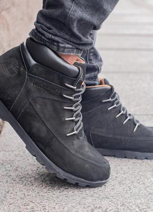 🍁timberland black🍁мужские чёрные кожаные ботинки тимберленд, осенние/весенние/демисезон1 фото