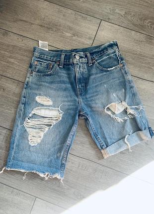 Джинсові шорти бермуди levi's2 фото