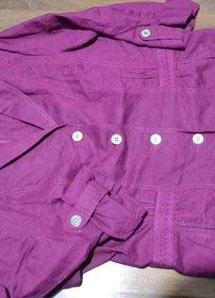 Льняной пиджак блузка1 фото