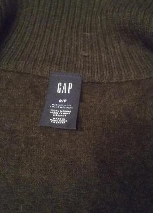 Брендовый свитер gap s шерстяной merino wool 100%2 фото