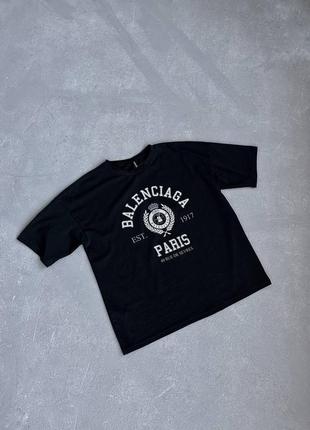 Базовая оверсайз футболка свободного кроя широкая хлопковая с надписью трендовая стильная черная6 фото