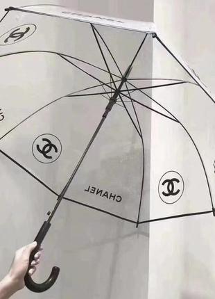 Зонт трость в стиле chanel