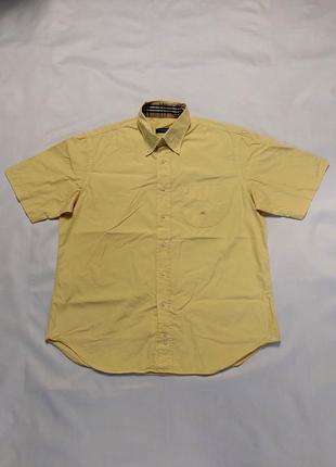 Рубашка с коротким рукавом burberry london yellow short sleeve shirt