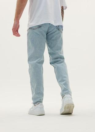 Качественные премиум джинсы мужские мом свободного кроя3 фото