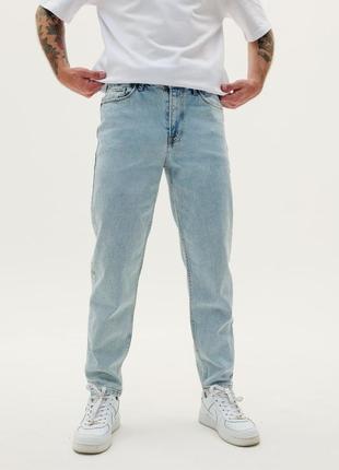 Качественные премиум джинсы мужские мом свободного кроя1 фото
