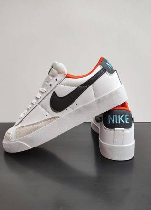 Nike blazer low white&amp;orange