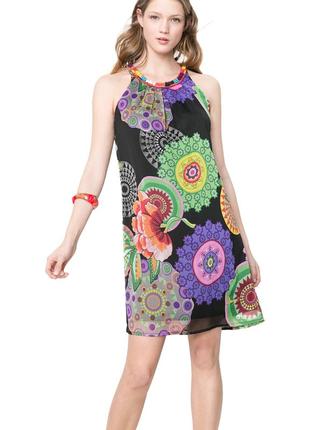Desigual платье мини этно бохо разноцветное яркое летнее9 фото