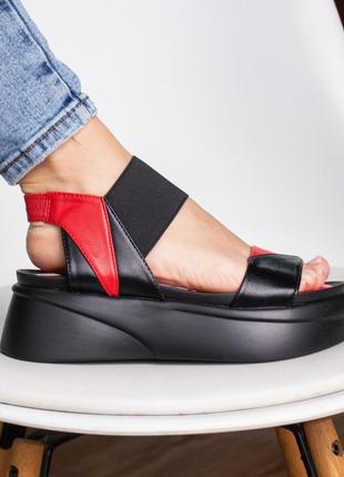 Женские сандалии fashion rebel 3039 39 размер 25 см красный7 фото
