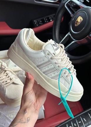 Женские кеды алилас adidas bad bunny x campus beige1 фото