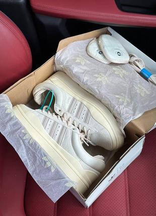 Женские кеды алилас adidas bad bunny x campus beige3 фото