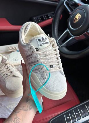 Женские кеды алилас adidas bad bunny x campus beige7 фото