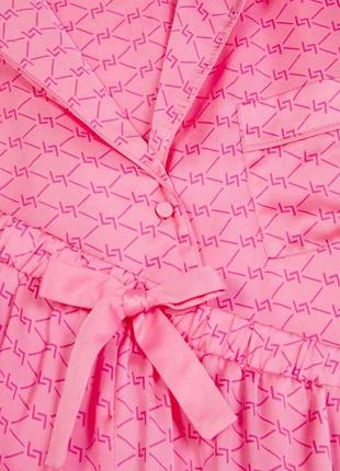 Розовая пижама: комплект рубашка и шорты.2 фото