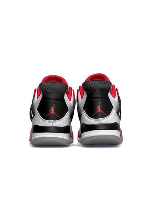 Чоловічі кросівки nike air jordan 4 retro white red#найк7 фото