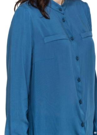 Голубая блуза, размер л8 фото