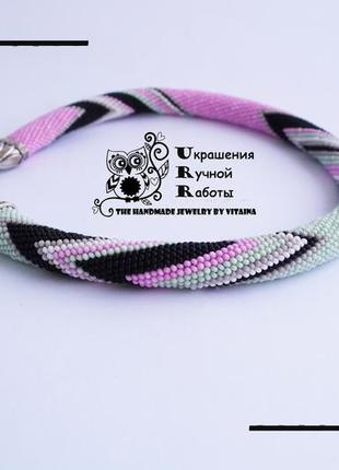 Колье жгут бисер 5