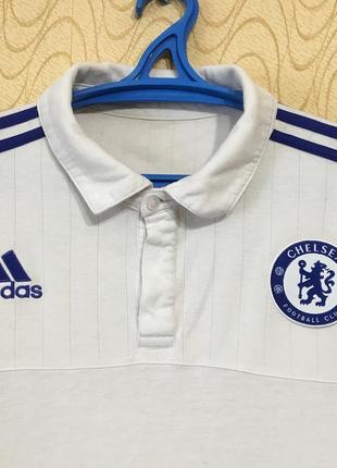 Футбольна футболка поло адидас челсі майка football polo shirt adidas chelsea vintage тренувальна ігрова вінтажнаnike4 фото