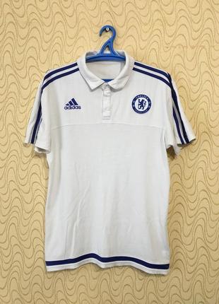 Футбольна футболка поло адидас челсі майка football polo shirt adidas chelsea vintage тренувальна ігрова вінтажнаnike2 фото