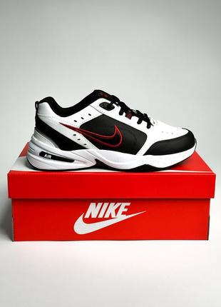 Nike air monarch black red