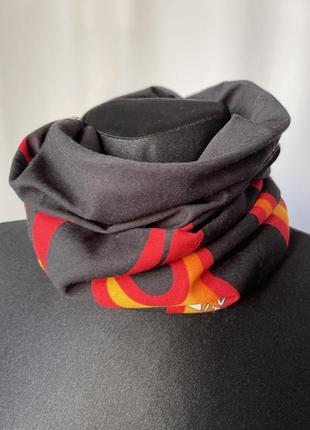 Бафф с флисом зимний лыжный баф шарф языки пламени seven summits