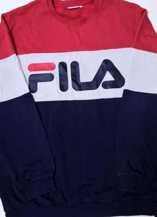 Светер fila размip : xl, оригинал, с большим лого (не nike)