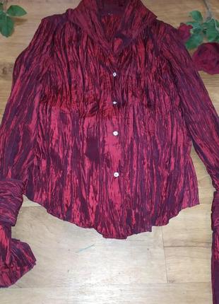 Блуза жатка бордо