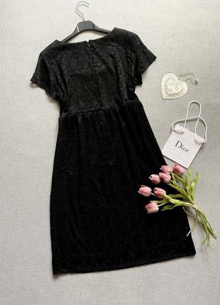 Чёрное, гипюровое, ажурное, кружевное, платье, laundry by design, кроше7 фото