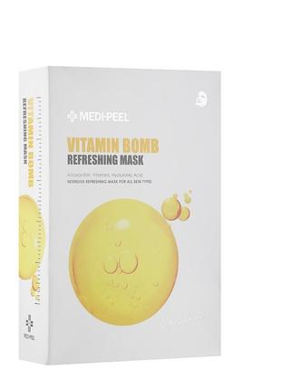 Витаминная тканевая маска medi-peel vitamin bomb refreshing  mask2 фото