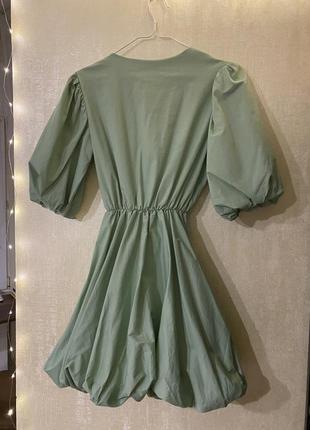 Нежное молочно зеленое платье gepur6 фото