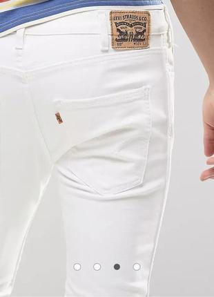 Белые джинсы levi's orange tag skinny 5102 фото